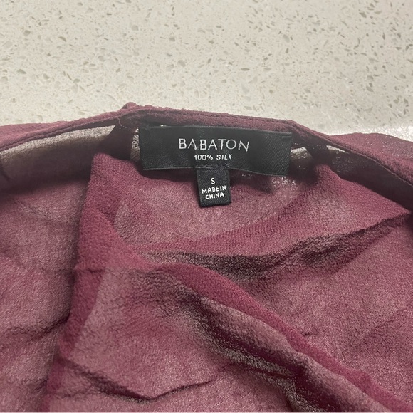 Babaton 100%Silk Blouse size Small - Picture 3 of 3